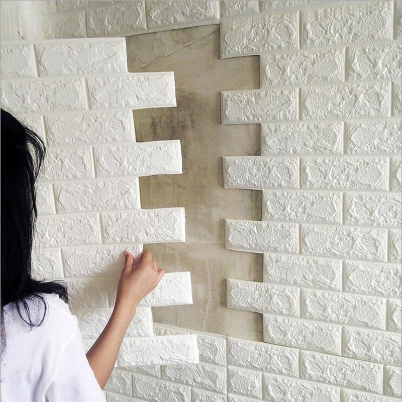Tấm Ốp Tường Đệm Xốp 3D Chống Va Đập Topflor 3D Wall Stickers